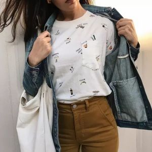 Madewell Food Culture Easy Crop Pocket Tee